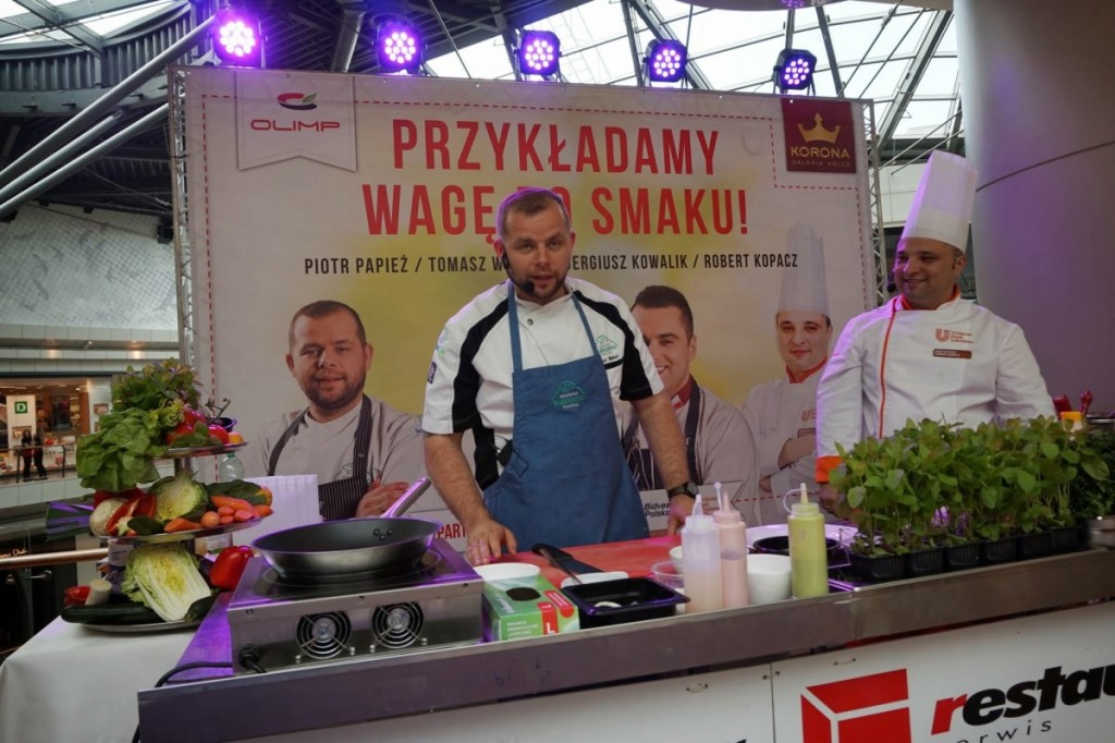 Specjaliści w akcji - pokaz gotowania na żywo z Restauracją Olimp - maj 2015, Kielce